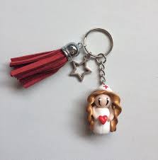 Porte Cles Infirmiere Porte Cle Aide Soignante Porte Cle En Fimo Cadeau Infirmiere Cadeau Aide Soignante Fimo Clay Etsy Fimo