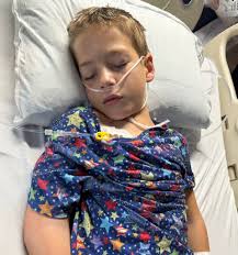 Jaxson Update- it's been a while as no news is good news! Now that we are  in maintenance, his routine is 1.5 pills of chemo each night. He also has a  dose