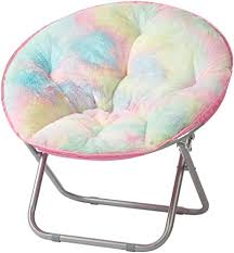 Swimways spring float papasan pool chair, light blue / lime. Amazon Com Heritage Kids Sorbet Dreams Rainbow Fur Kids Saucer Chair 23 Multi Toys Games