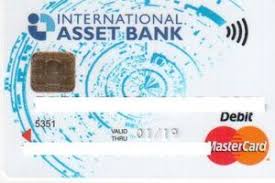 International asset bank ad offers comprehensive financial solutions in retail and business banking to individual, companies and institutions. Bank Card Asset Bank Mastercard Debit White 07 15 International Asset Bank Bulgaria Col Bg Mc 0142 02