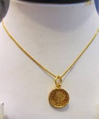 22k 3 16g Saudi Gold Pendant With 18inches Chain My New Necklace 3 Gold Necklace Outfit Gold Necklace Necklace Outfit
