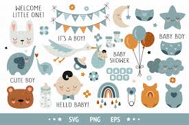 Download Baby Shower Clipart Baby Boy Clipart Baby Svg Elements For Etsy In 2021 Baby Shower Clipart Clip Art Baby Clip Art