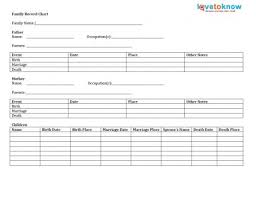 Genealogy Forms Lovetoknow