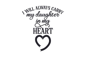 Download I Will Always Carry My Daughter In My Heart Svg Cut File By Creative Fabrica Crafts Creative Fabrica PSD Mockup Templates