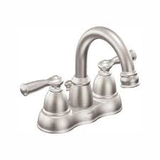 Double handle widespread bathroom faucet bathroom faucets polished nickel bathroom style polished chrome sink bathroom design bathroom sink. Moen Banbury 4 In Centerset 2 Handle High Arc Bathroom Faucet In Spot Resist Brushed Nickel Ws84913srn The Home Depot