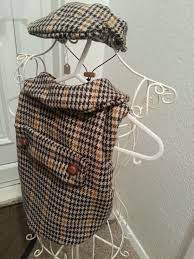 Handmade By Lolabelle Tweed Dog Coat And Flat Cap Dog Coats Handmade Handmade Crafts