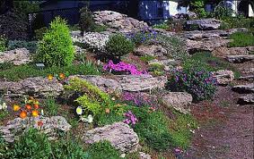 Trailing plants like aubretia are great for a rockery. 20 Fabulous Rock Garden Design Ideas Backyard Landscaping Designs Rock Garden Design Sloped Garden