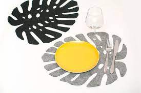 monstera trivet set napperons feuille tropicale table de etsy placemats home decor shops placemat sets