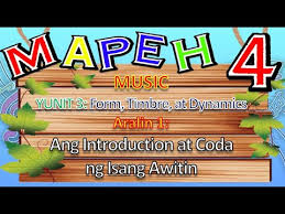 5.3 introduction and historical context. Mapeh 4 Music Yunit 3 Form Timbre Dynbamics Aralin 1 Ang Introduction At Coda Ng Isang Awitin Youtube