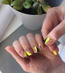 Unas Gelish Amarillo Neon Novocom Top