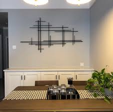 Another benefit of dark walls, is that they can provide a fabulous backdrop for artwork in lighter coloured frames. Usd 130 80 Simple Modern Metal Iron Background Wall Decorative Wall Decoration Entrance Hall Dining Room Living Room Bedroom Corridor Wall Decoration Wholesale From China Online Shopping Buy Asian Products Online