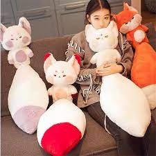 Fluffy Huge Tail Kawaii Fox Plushies – Kawaiies
