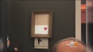Recently the public was witness to a stunt event occurring in the famous sotheby's auction house in london. Absolutely Brilliant Local Street Artist Praises Banksy S 1 4m Sotheby S Shredding Stunt Youtube