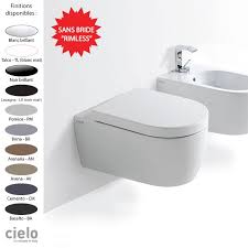 cuvette wc suspendue sans bride smile 10 coloris terre di cielo cuvette wc suspendu wc suspendu cuvette wc