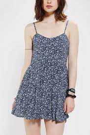 Urban Outfitters Lucca Couture Floral Babydoll Dress In Blue Lyst