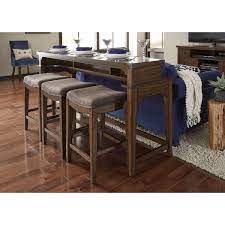 Extend the height of a metal table with pvc pipe. Liberty Furniture Aspen Skies Counter Height Sofa Table And Stool Set Royal Furniture Pub Table And Stool Sets