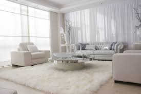 White Flokati Rug From Flokatirug Net Modern White Living Room Rugs In Living Room Living Room White