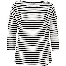 Black And White Striped Tops Womens Betty Barclay Striped Jersey Top White Black 71 Liked On Polyvore Featuring Tops White And Black S Striped Jersey Black Striped Shirt Black Stripes Tops