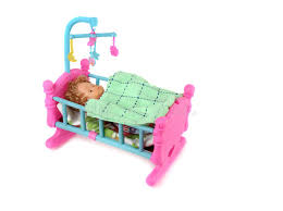 Baby Doll In Bed Stock Photo Image Of White Color Baby 13363178