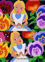 You Can Learn A Lot Of Things For The Flowers Disney Alice Cartoon Crazy Cute Wallpapers