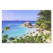 Seychelles Tropical Island Beach Tissue Paper Zazzle Com Tropical Island Beach Island Beach Tropical Islands