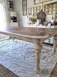 I read several sites that say to use chalk paint on the legs and chairs and put a gloss finish in them as well for durability. Thrifty And Chic Diy Projects And Home Decor