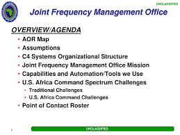 Africa command africom, call handbook 10 51 multinational integration chapter 2, first complete look at the cias national clandestine, organizational chart updated analyst 彷ish. Ppt Us Africa Command Joint Frequency Management Office Powerpoint Presentation Id 1596754