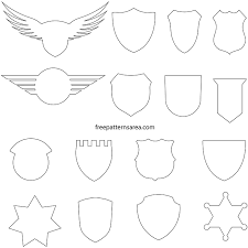 Badge Crest Vector Freepatternsarea Badge Template Badge Printable Designs