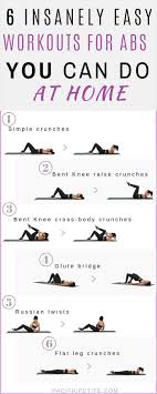 Easy At Home Workouts For Abs You Can Do Without Going To The Gym Build Muscle And Tone In The Core By Doi In 2020 Easy Ab Workout Easy Workouts Easy