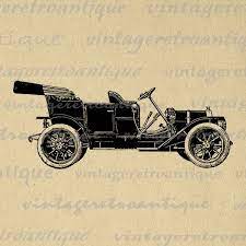 Digital Graphic Antique Car Download Automobile Printable Illustration Image Vintage Clip Art Vintageretroant Clip Art Vintage Antique Cars Digital Graphics