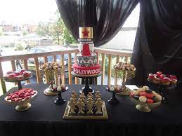 A Hollywood Themed Party Baby Shower Ideas Themes Hollywood Party Theme Baby Shower Parties Party Themes