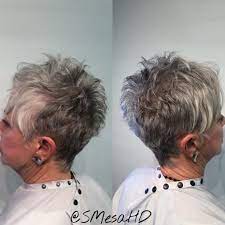 65 Gorgeous Gray Hair Styles Gorgeous Gray Hair Short Spiked Hair Short Grey Hair