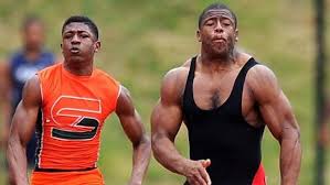 He played college football at auburn. Pff College On Twitter Outrageous High School Athletes Nick Chubb Carl Lawson Myles Garrett