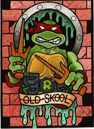 Cowabunga Dude Tattoo Flash Print Teenage Mutant Ninja Turtles Inspired