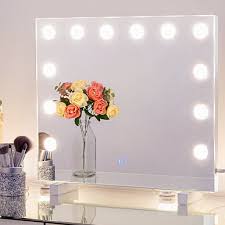 Created by hand in elegant styles with easy user functionality, and durable quality always in mind. Chende Dimmable Lighted Vanity Mirror With 3 Color Changing Hollywood Mirror With Lights For Bedroom Bathroom Makeup Vanity Light Up Frameless Mirror Wall Mounted Or Tabletop Walmart Com Walmart Com