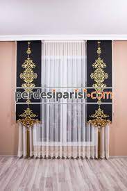 en uygun fiyatli siyah altin varakli japon fon perde 50x260 online satis perdesiparisi com da perde fon pe fon perdeler perde oturma odasi tasarimlari