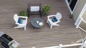 Trex decking products have been sold in all over the world, in 40 different countries. 20 Trex Rocky Harbor Grooved Deck Board