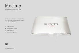 Rfid blocking mini leather 22 card wallet business case purse credit card holder. Business Card Holder Mockup Compatible With Affinity Designer By Ariodsgn Thehungryjpeg Com