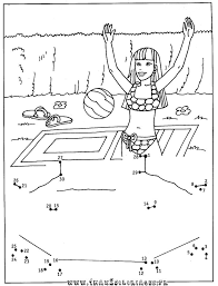 dessin et coloriage point a fille la piscine relier les points de 1 30 imprimer gilet cow-boy