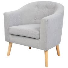 Joyce Fauteuil Pieds Bois Hevea Massif Tissu Effet Feutrine Gris Clair Scandinave L 70 X P 64 Cm Fauteuil Gris Clair Fauteuil Chambre Fauteuil