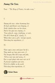 Amang The Trees Poem By Robert Burns