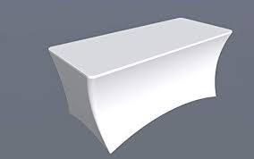 Amazon Com Sy66 Table Cloths Tablecloth Cover 6 Ft White Table Cloth Skirts Rectangular Polyester Spandex Elas White Table Cloth Table Cloth Folding Table