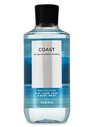 Coast 3 In 1 Hair Face Body Wash Bath Body Works