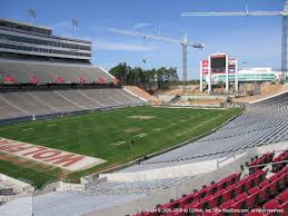 carter finley stadium view from middle level 210 vivid seats