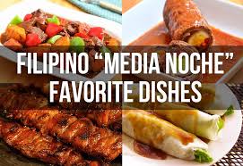 Media Noche Means Midnight 12am Which Is A Lavish Midnight Feast That Supposedly Symbolises Hopes For Prosperit Favorite Dish Dishes Chicken Sotanghon Soup