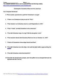 Columbus day is celebrated in the usa on the second monday in october. Christopher Columbus Primary Source Worksheet 1492 By History Wizard