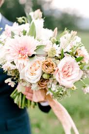 Blush Wedding July Wedding Blush Bridal Bouquet Cafe Au Lait Wedding Cafe Au Lait Dahlia Bridal Bouqet Blush Bridal Flower Farmer Flowers Dahlias Wedding