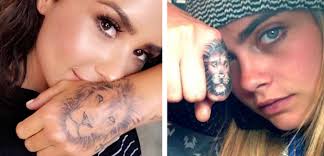 We been knew but demi lovato's tattoos are the definition of ink inspiration. Demi Lovato Hits Back After Claims She Copied Cara Delevingne For Her New Lion Tattoo Capital