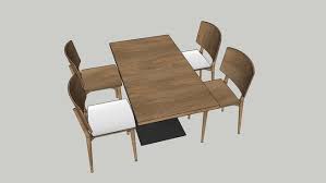 Table With Chairs 3d Warehouse Chair Table Furniture