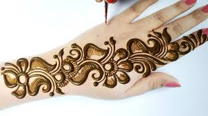 Attractive Arabic Mehndi Design Trick श ड ड अर ब क म ह द ड ज इन लग न In 2020 Stylish Mehndi Designs Arabic Henna Designs Mehndi Designs